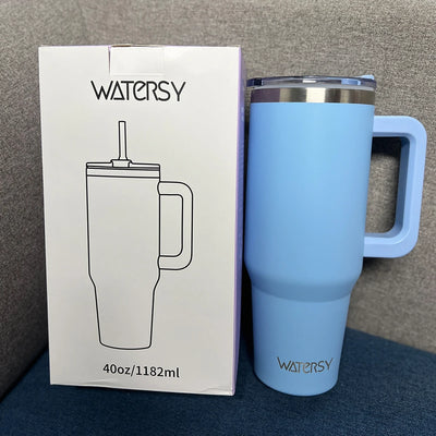 Thermal Mug with Handle & Straw 891/1182ml