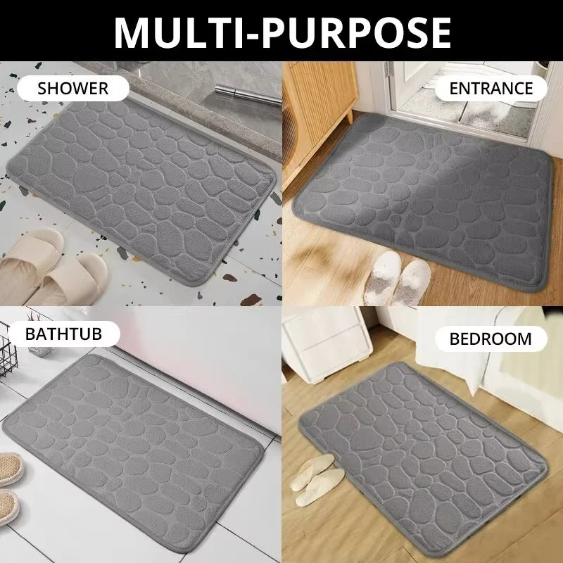 Non Slip Cobblestone Mat Bathroom & Living Room Rug