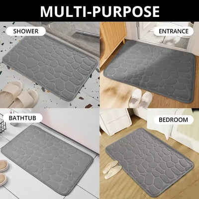 Non Slip Cobblestone Mat Bathroom & Living Room Rug