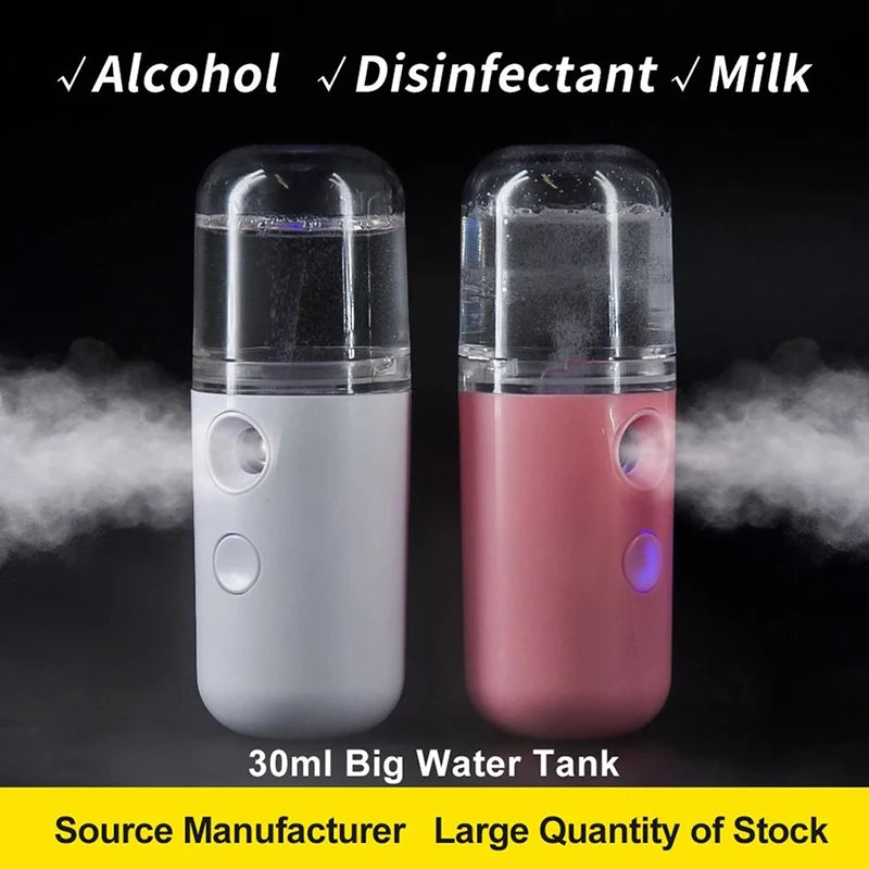 Mini Nano Facial Steamer USB Spray Skin Care Tool