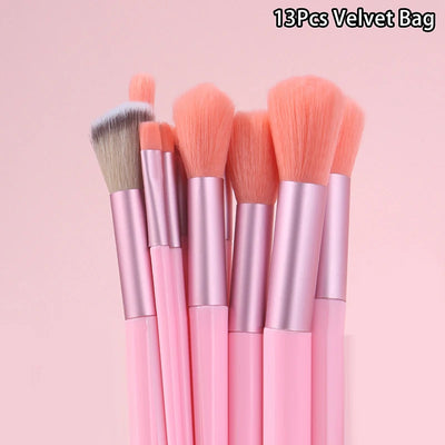 13pcs Beginner Makeup Brush Set Face & Eye Tools