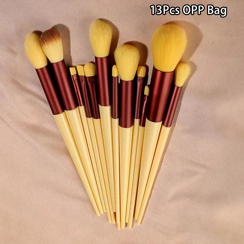 13pcs Beginner Makeup Brush Set Face & Eye Tools