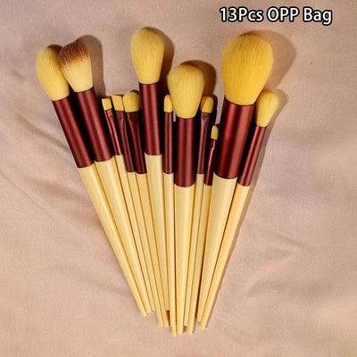 13pcs Beginner Makeup Brush Set Face & Eye Tools