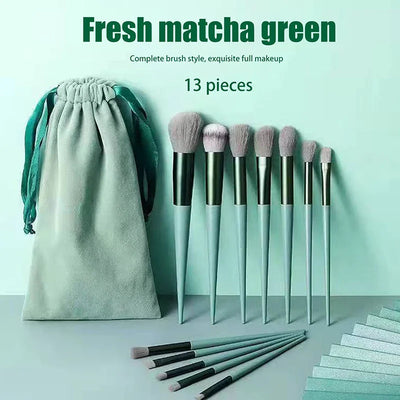 13pcs Beginner Makeup Brush Set Face & Eye Tools