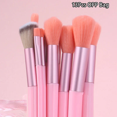 13pcs Beginner Makeup Brush Set Face & Eye Tools