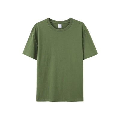 Men’s Cotton Summer Tee White/Black Solid Fashion Shirt