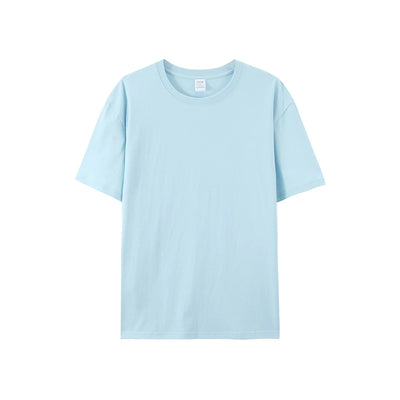 Men’s Cotton Summer Tee White/Black Solid Fashion Shirt
