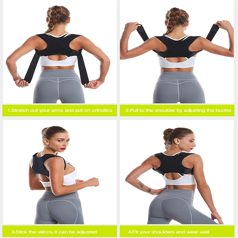 Back & Shoulder Support Adjustable Posture Corrector