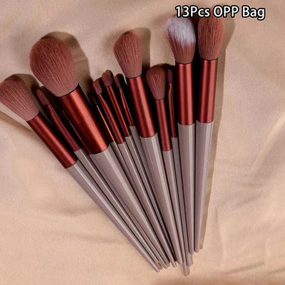 13pcs Beginner Makeup Brush Set Face & Eye Tools