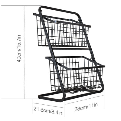 Multi Layer Kitchen Storage Rack Vegetable & Fruit Basket