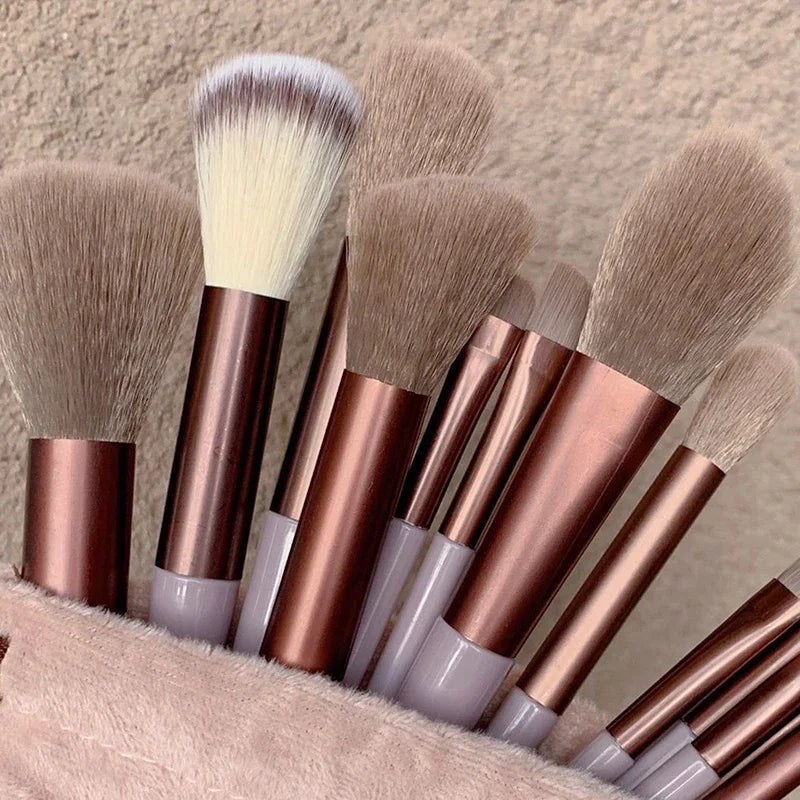 13pcs Beginner Makeup Brush Set Face & Eye Tools