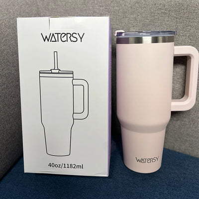 Thermal Mug with Handle & Straw 891/1182ml