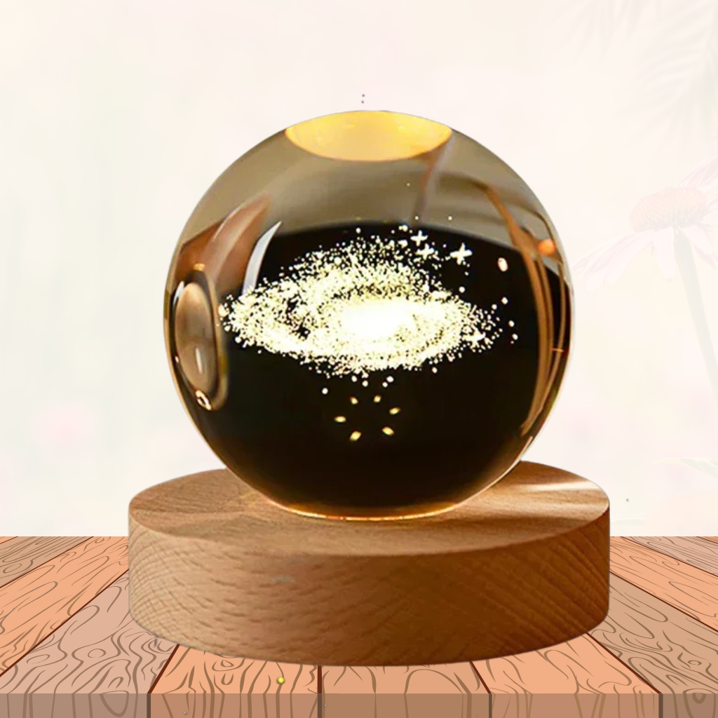 Moon Crystal Ball Lamp Galaxy Glass Night Light