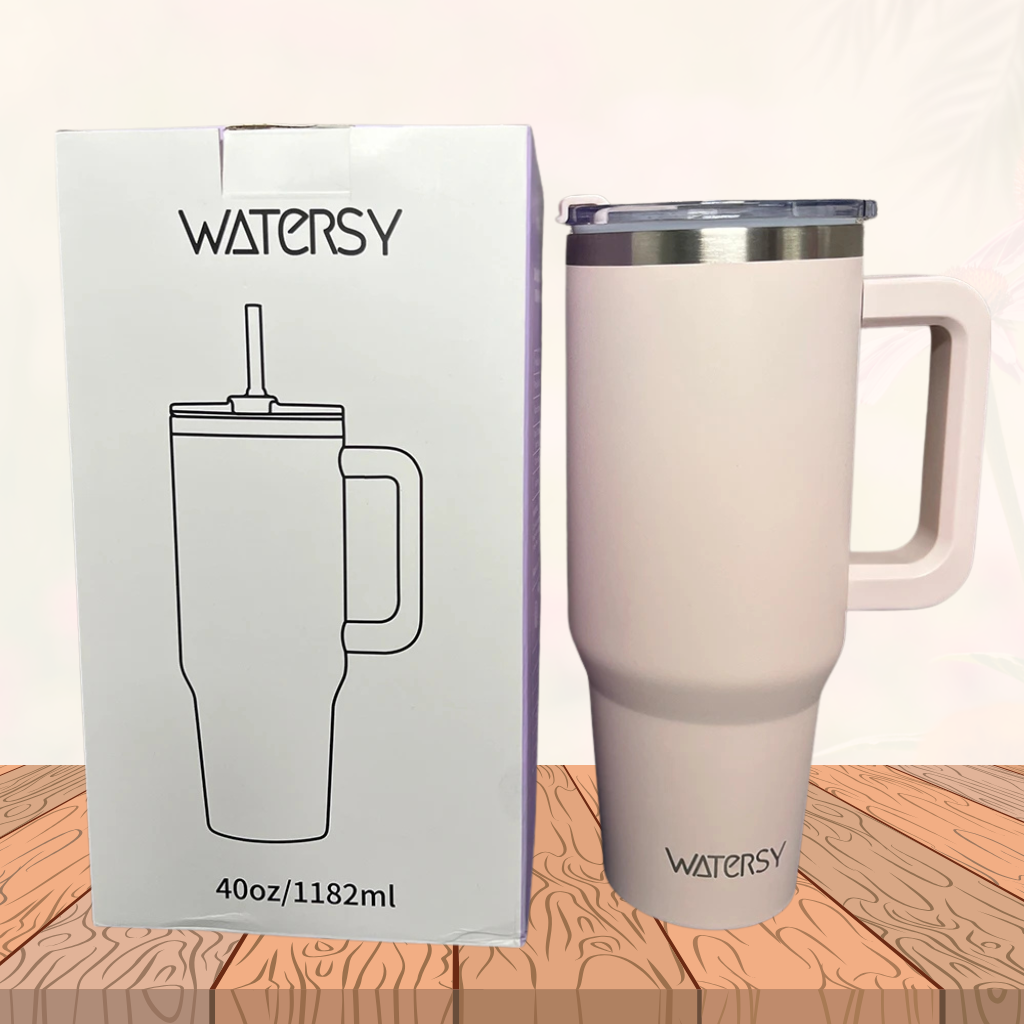 Thermal Mug with Handle & Straw 891/1182ml