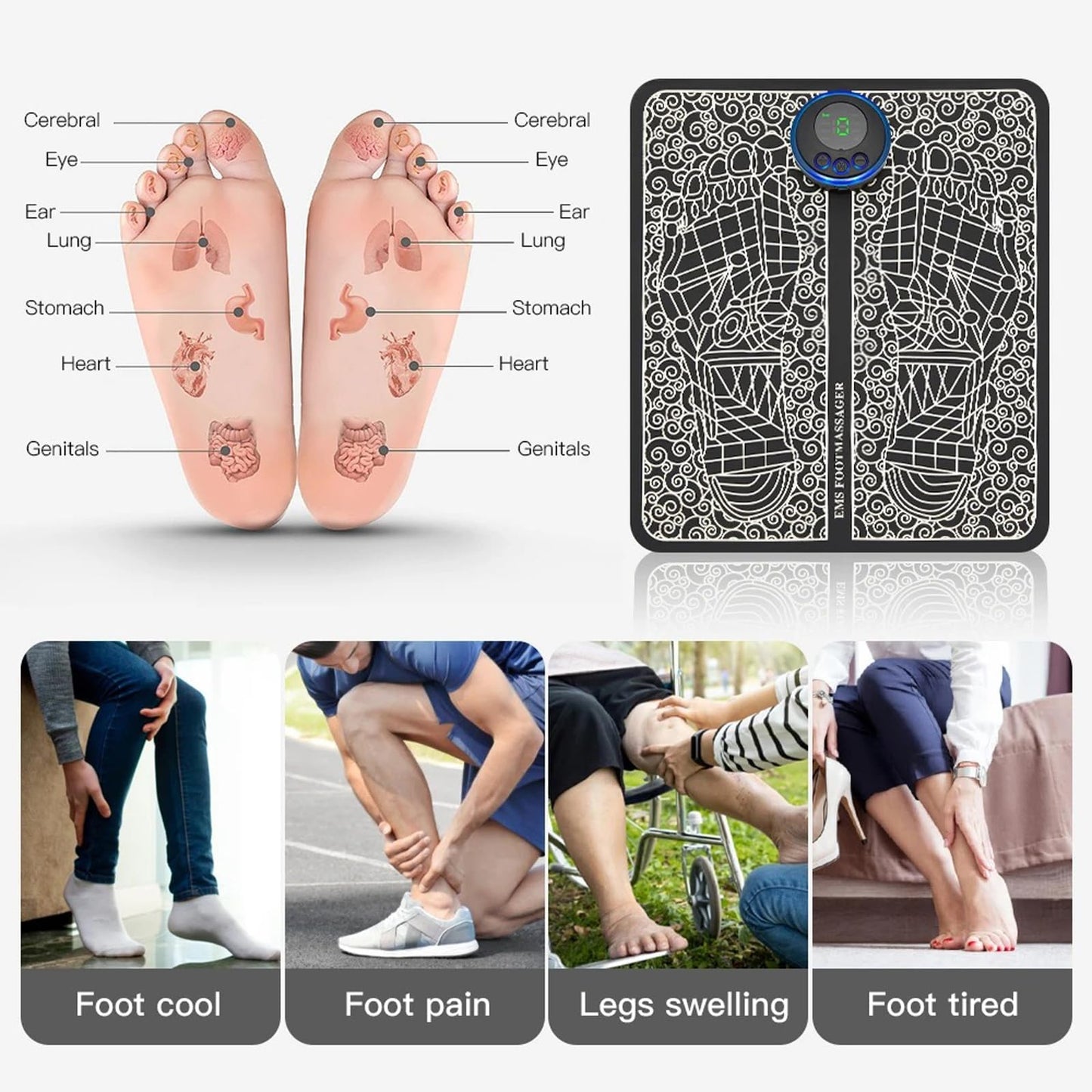 EMS Electric Foot Massager Mat