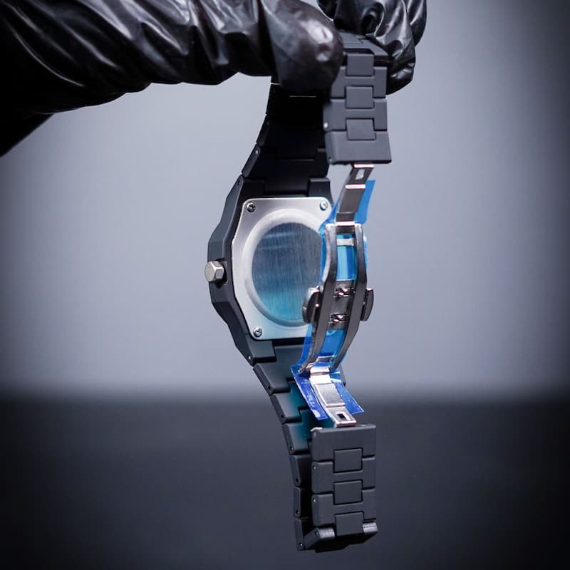 Full BLACK AURA Quartz Watch-Lightweight Design,Premium Quality Watch without box