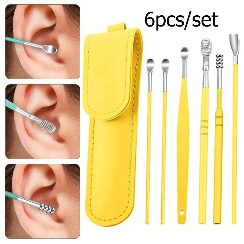 Portable Stainless Steel Ear Cleaning Tool Kit