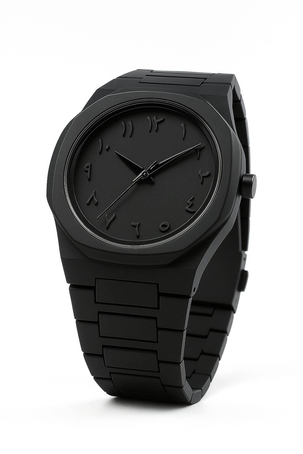 Full BLACK AURA Quartz Watch-Lightweight Design,Premium Quality Watch without box